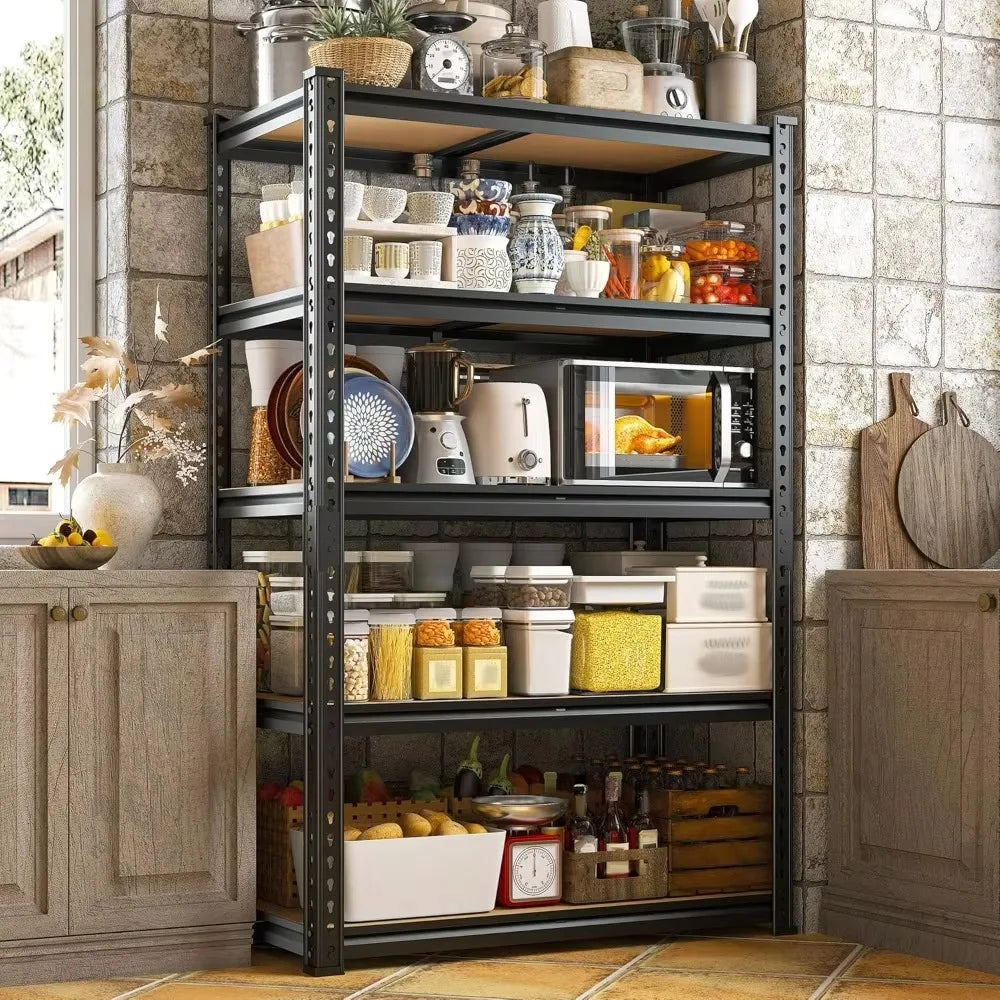 5 Tier Heavy Duty Garage Shelving 2020 LBS Capacity Adjustable Storage