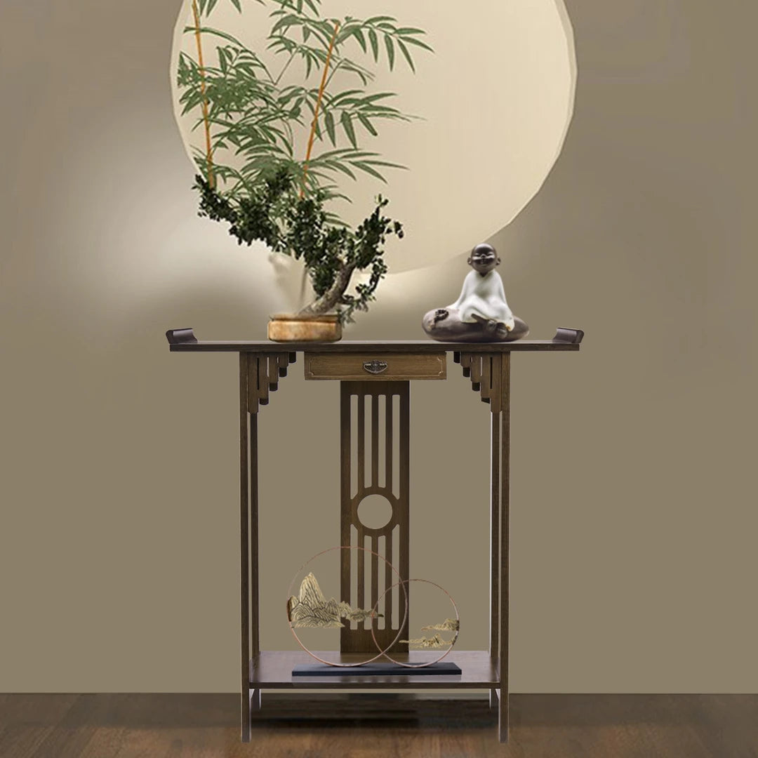 Modern Console Table with Drawer for Entryway Hallway Living Room