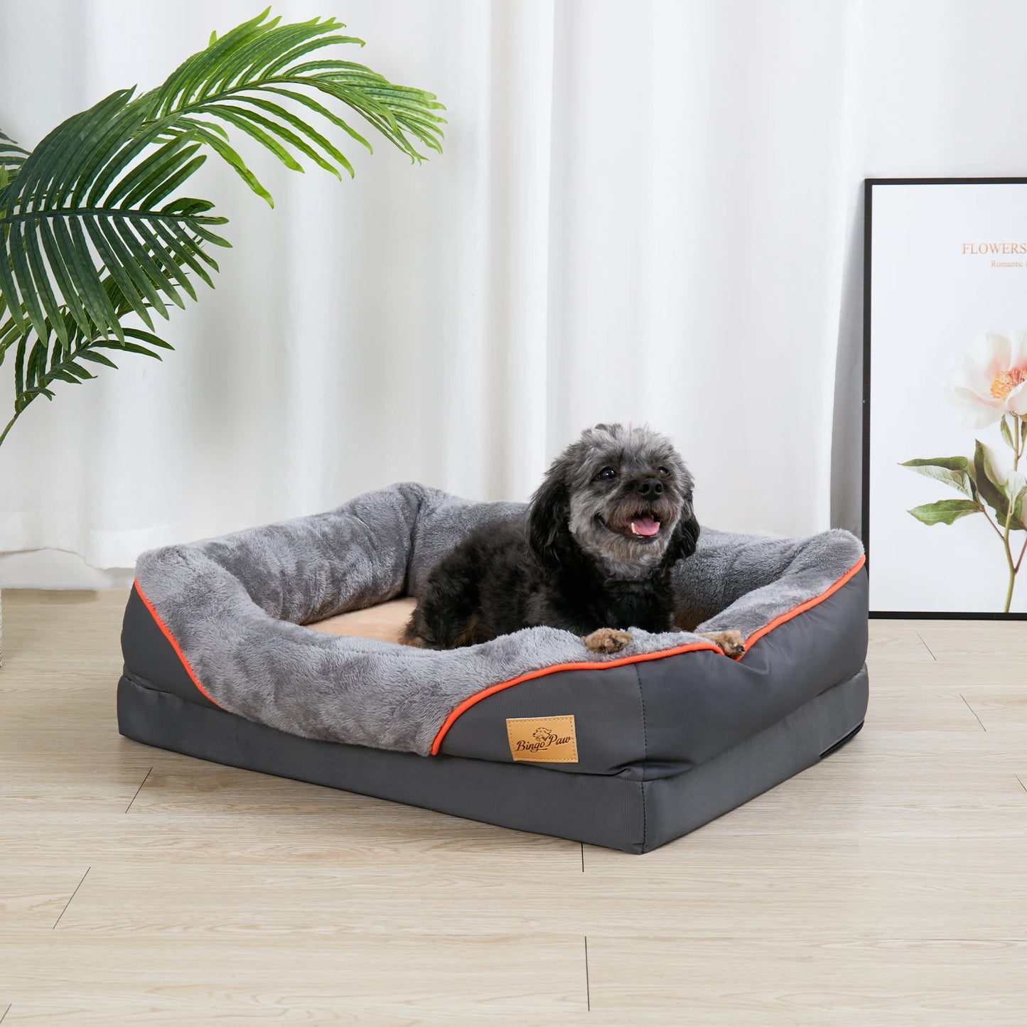 Ljustra Super Soft Orthopedic Foam Dog Bed with Removable Cover