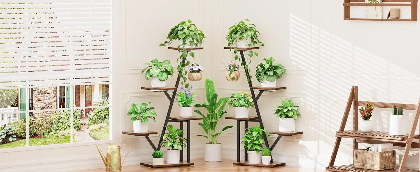 Plant Stand with Grow Light Indoor 5 Tier Corner Shelf for Multiple Plants