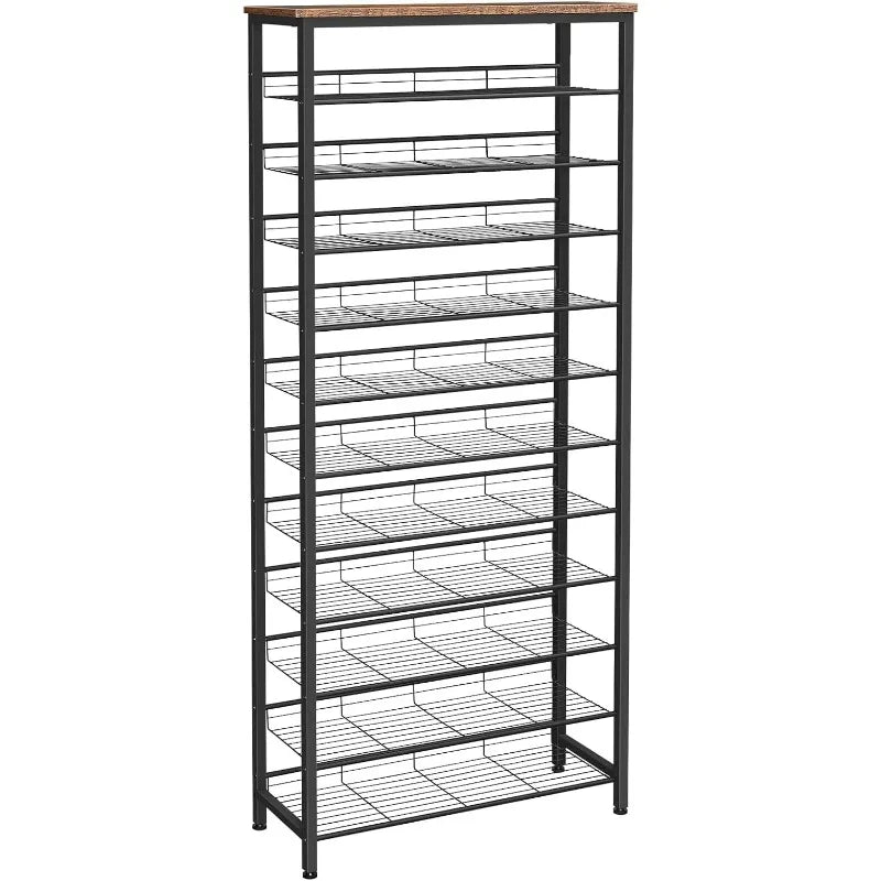 12-Tier Shoe Rack Large Capacity Organizer for 45 Pairs of Shoes