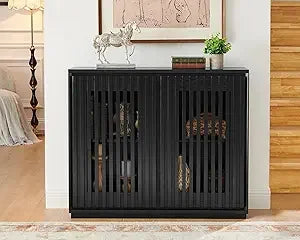 Mid Century Modern Sideboard Buffet Cabinet Narrow Credenza Storage