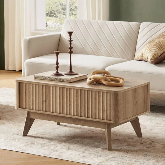 Brooklyn Lift Top Coffee Table Mid Century Modern Farmhouse Storage