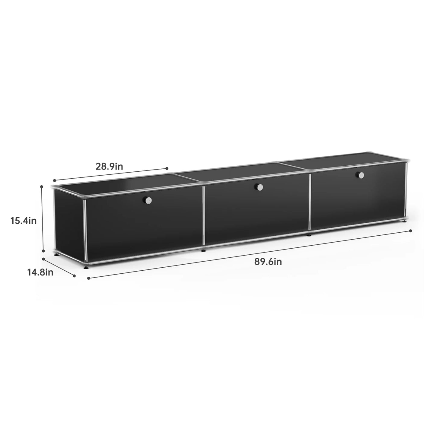 Modern Stainless Steel Storage Cabinet Organizer for Living Room Office