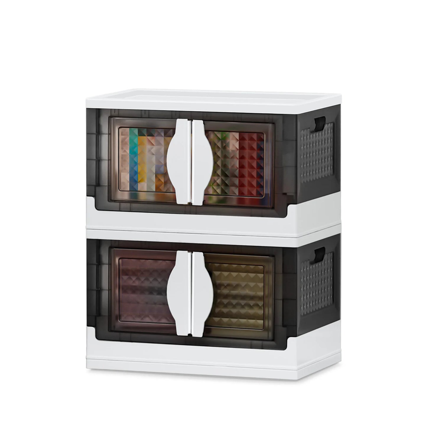 Stackable Wheeled Storage Bins Organizer for Clothing Shoes Home Office
