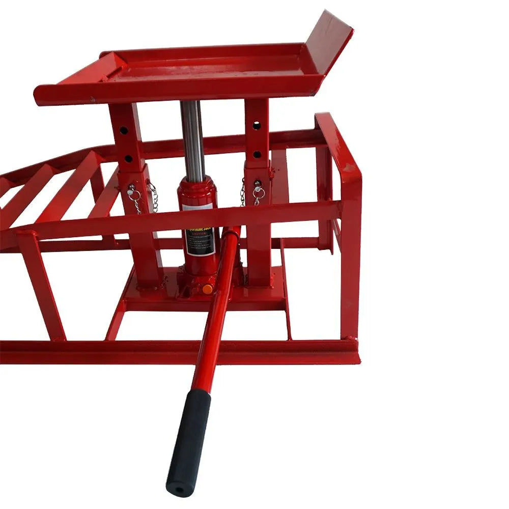 Heavy Duty Hydraulic Car Ramps for Low Clearance Vehicles Auto Repair