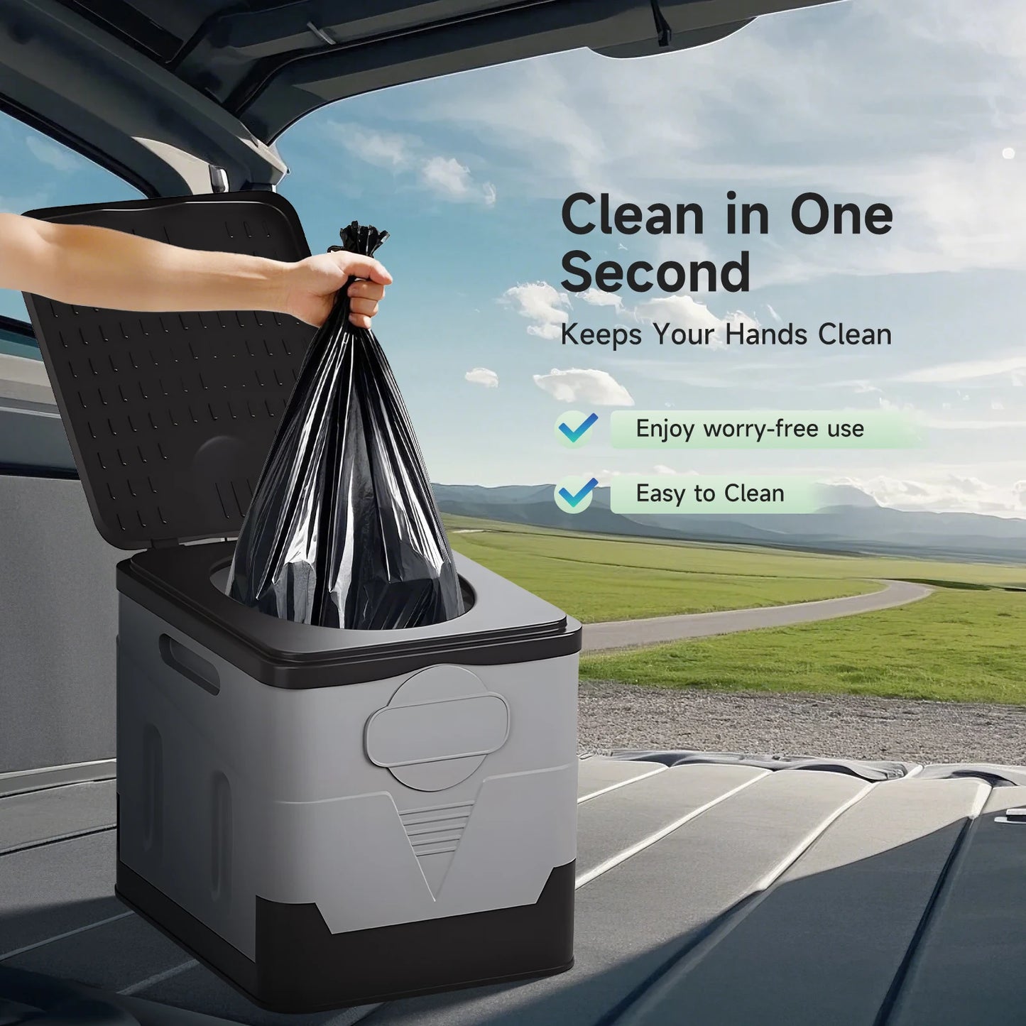 Portable Camping Toilet Travel Toilet for Adults Compact Lightweight