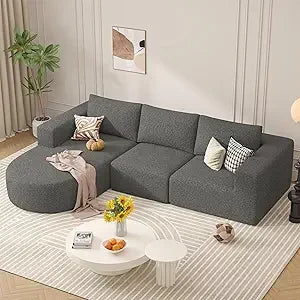 Ljustra Modular Sectional Sofa L-Shape Chaise Sleeper Couch No Assembly