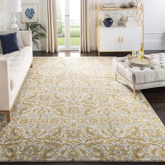 Evoke Collection Area Rug 9x12 Non-Shedding Easy Care Shabby Chic