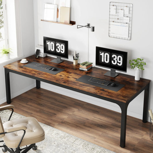 Ljustra 78.7 Inch Extra Long Computer Desk for Home Office Workstation