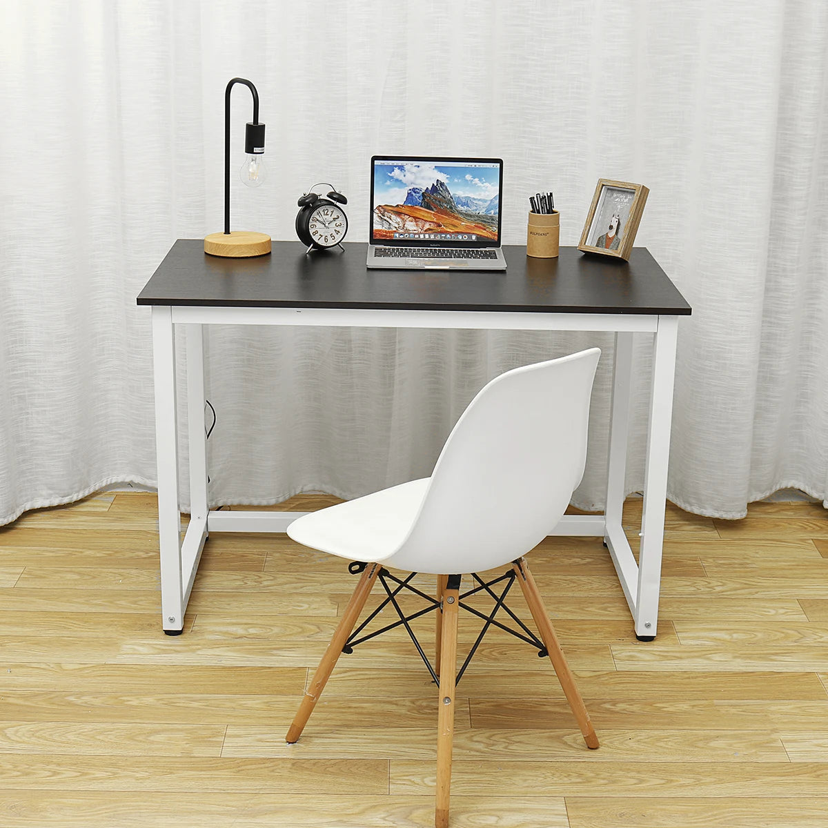 Ljustra 47 Inch Modern Computer Desk Small Office Study Writing Table