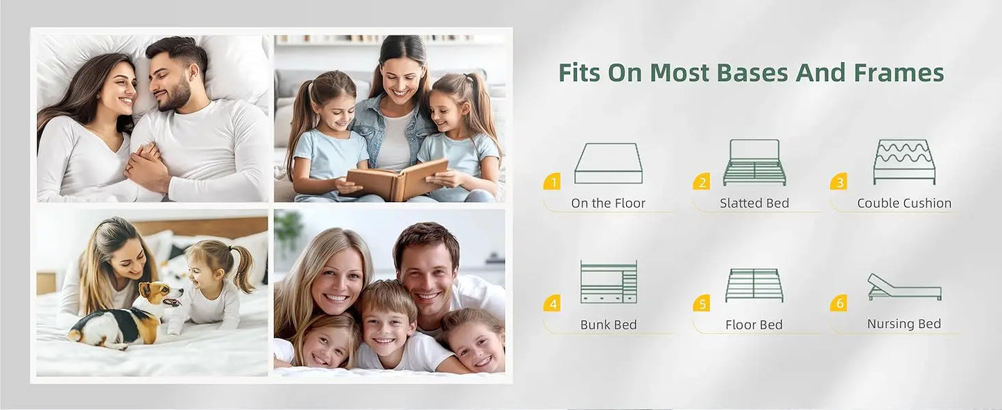 Ljustra Twin Mattress 10 Inch Hybrid Gel Memory Foam Mattress in a Box