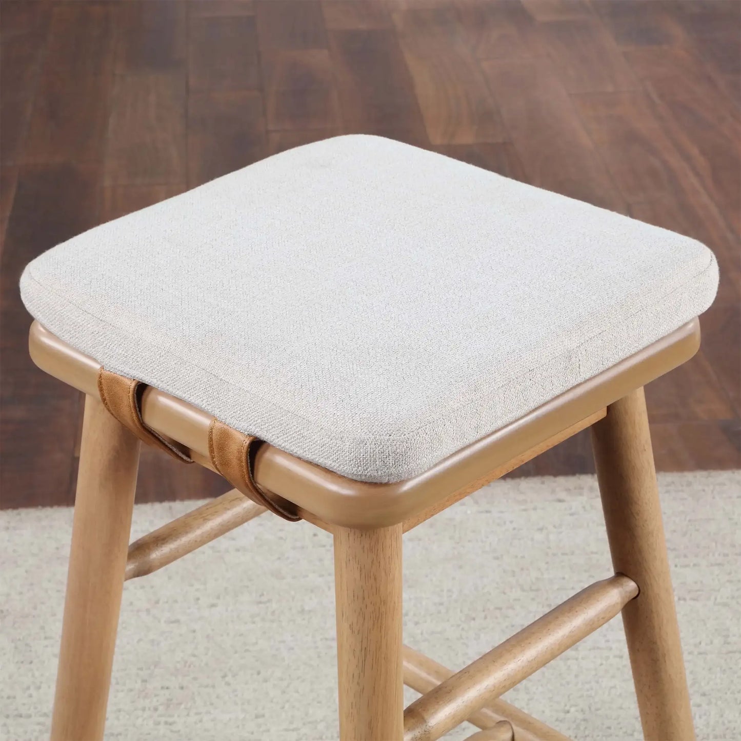 Springwood Barstool Set of 2 Counter Height Rubberwood Stools