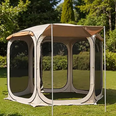 12x12 FT Pop Up Canopy Tent Instant Outdoor Screen House Gazebo