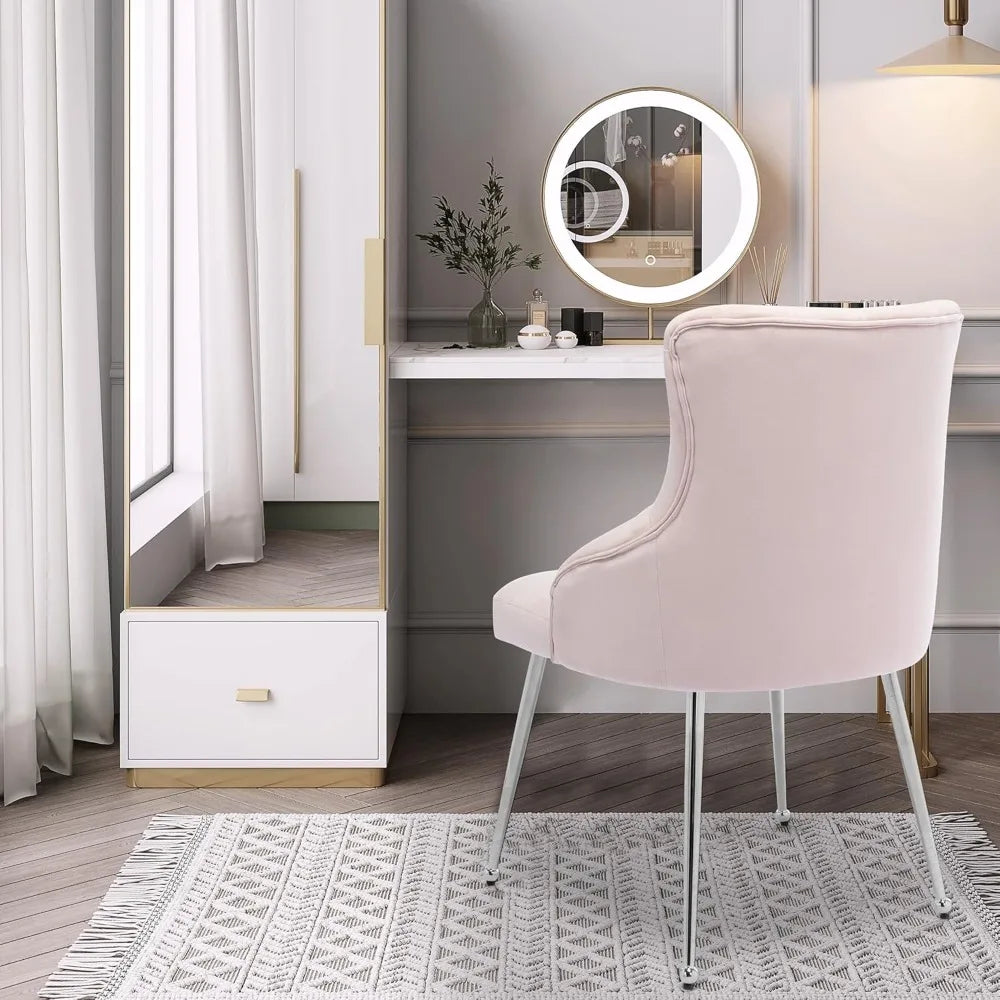 Velvet Vanity Chair Modern Accent Chair Upholstered Side Chair