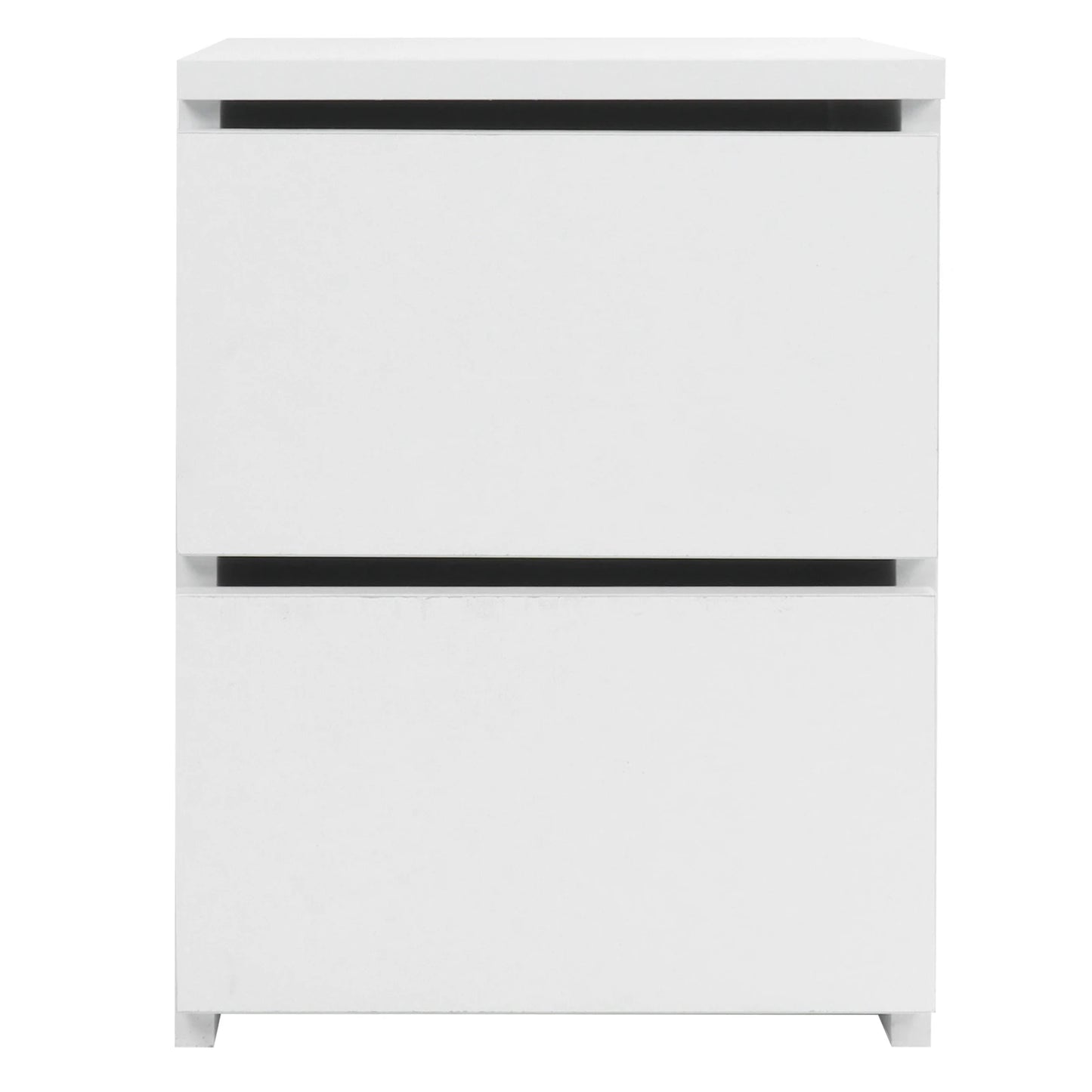 Modern Bedside Table with 2 Storage Drawers for Bedroom and Living Room