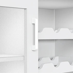 Wine Cabinet Large Storage Detachable Rack Industrial Sideboard Buffet