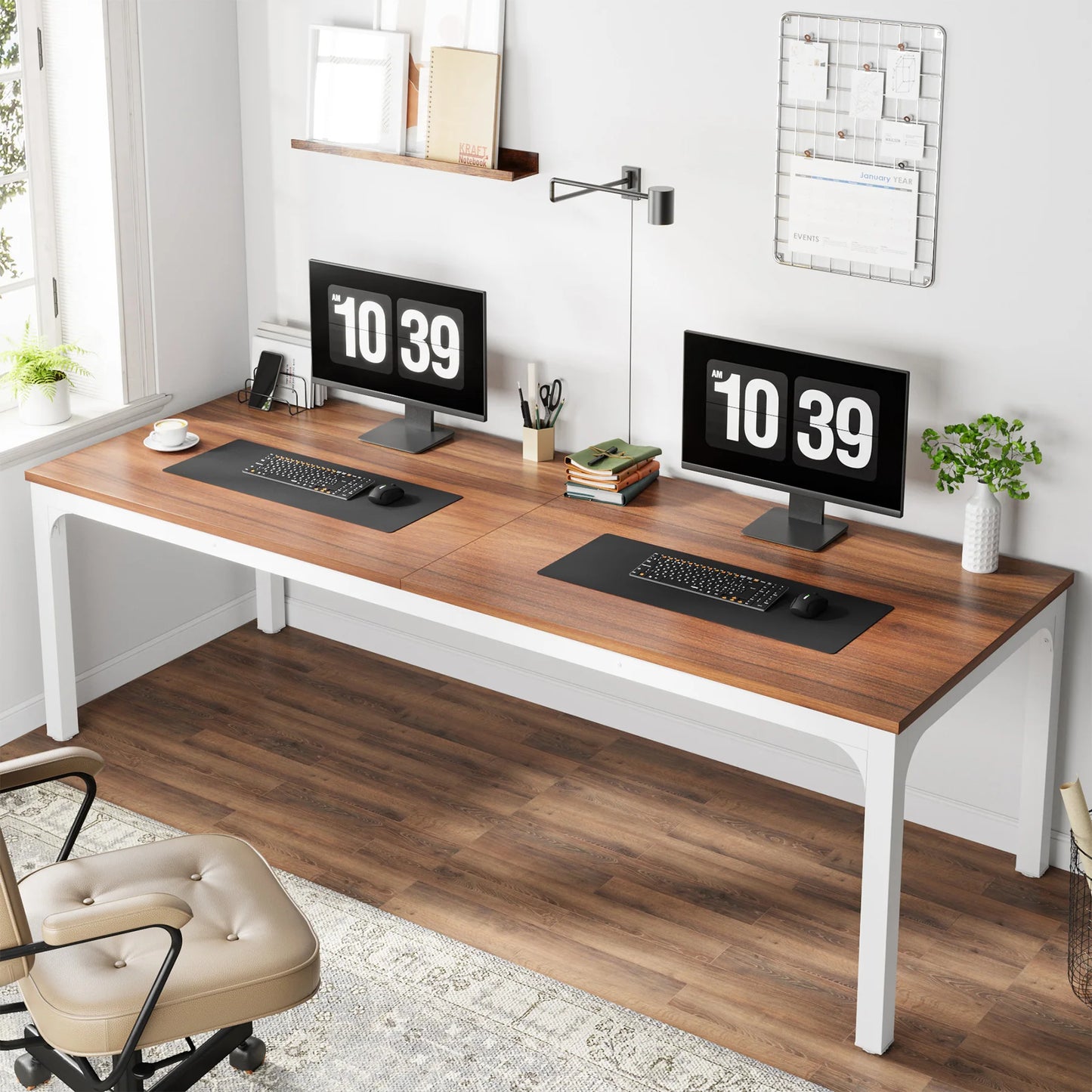 Ljustra 78.7 Inch Extra Long Computer Desk for Home Office Workstation