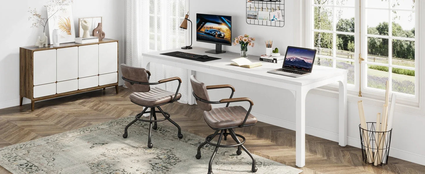 Ljustra 78.7 Inch Extra Long Computer Desk for Home Office Workstation