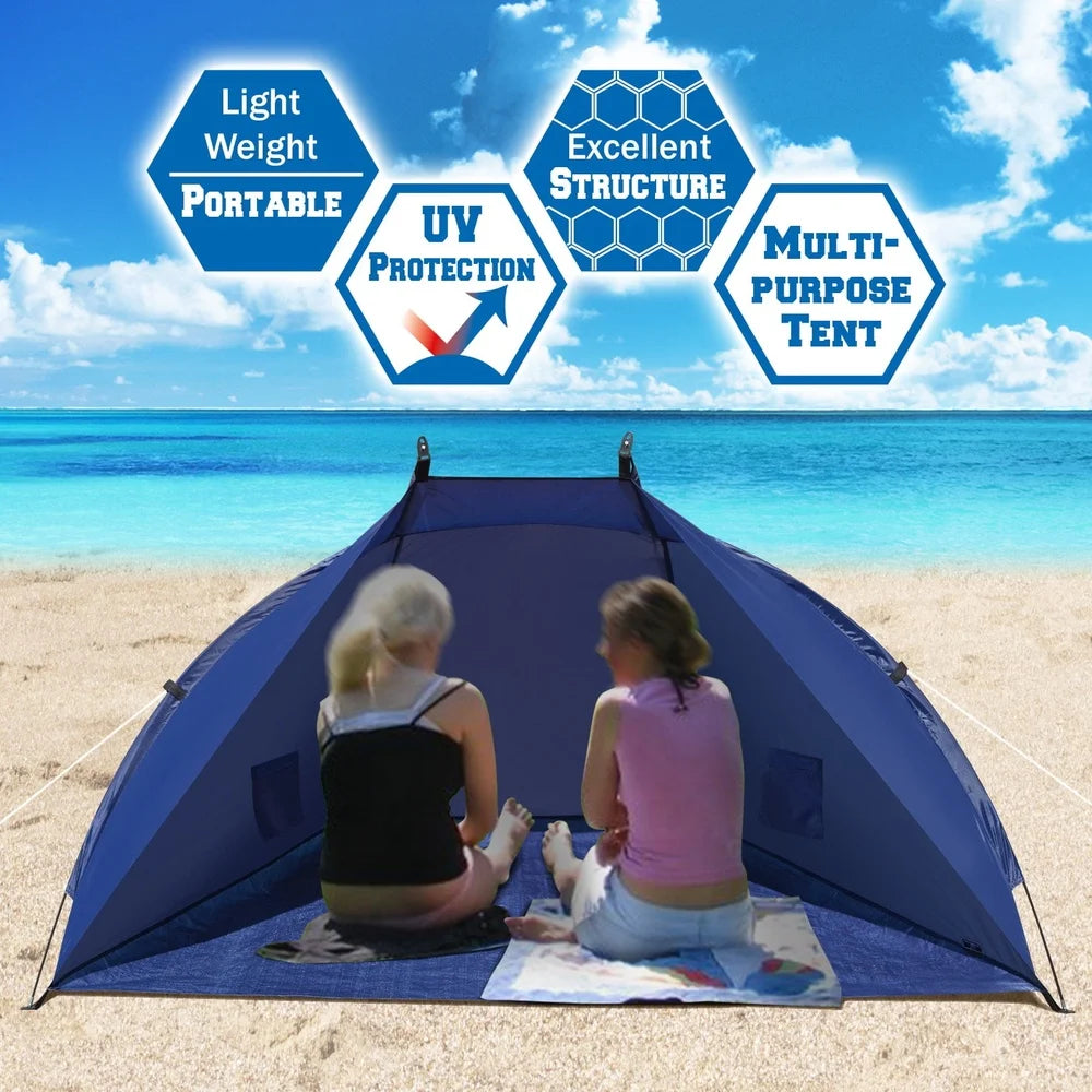 Beach Tent Sunshade Shelter Outdoor Canopy Easy Pop Up Water-Resistant