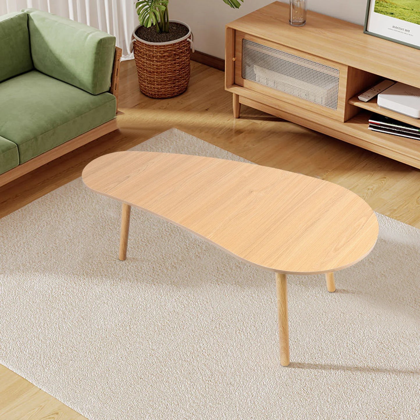 Ljustra Mango Shape Coffee Table Modern Minimalist Nordic Design