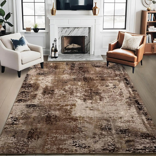 Modern Abstract Fluffy Area Rug for Living Room Bedroom Home Decor