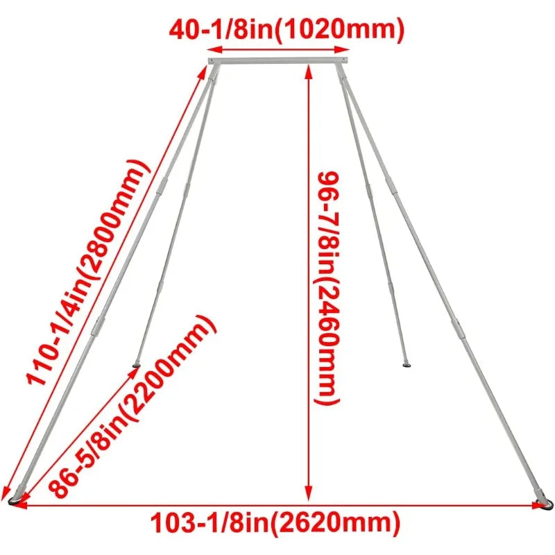 Kojem 8.1ft Aerial Yoga Swing Stand Frame for Indoor Outdoor Use