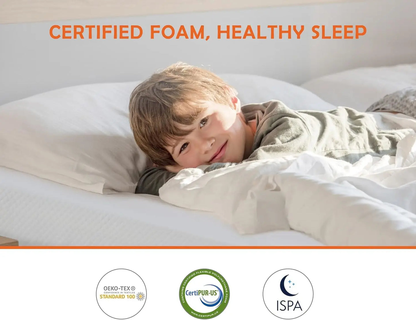 Ljustra King Size Gel Memory Foam Mattress Medium Firm Cool Sleep