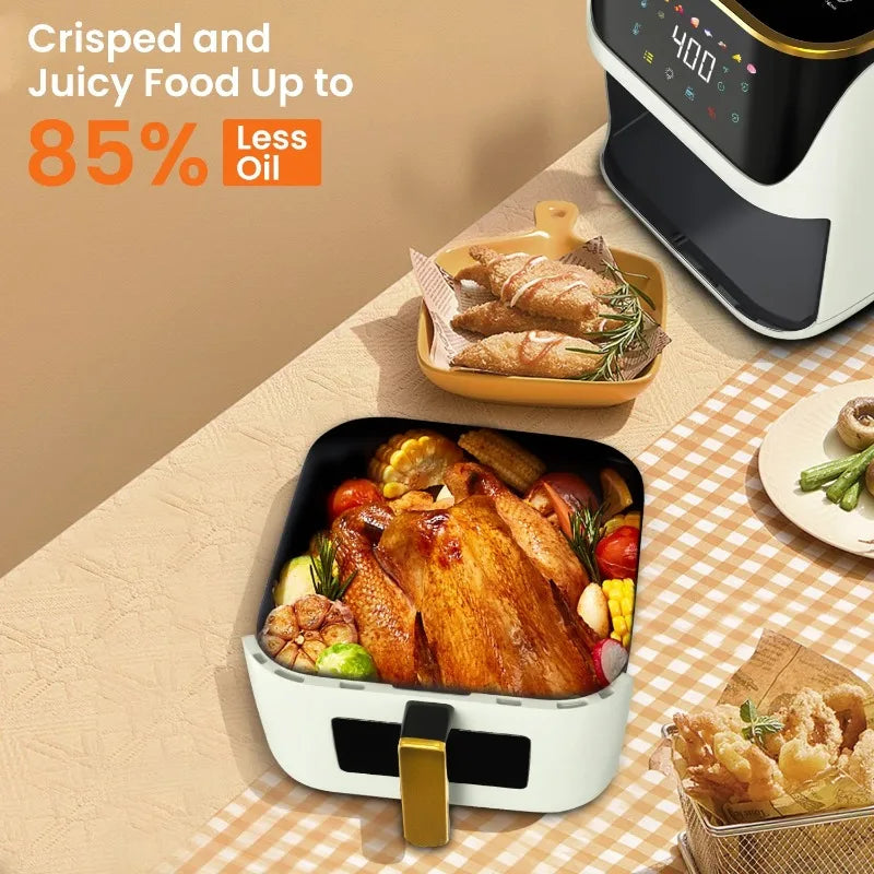 Ljustra 8.5 QT Smart Air Fryer 8 in 1 Touch Screen Healthy Cooking