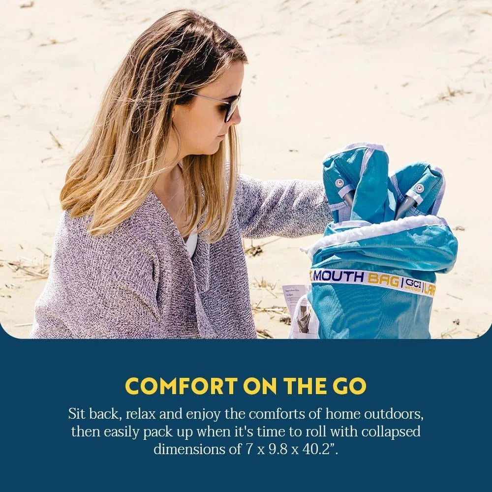 Ljustra Outdoor Rocking Chair with Sunshade Canopy for Relaxation