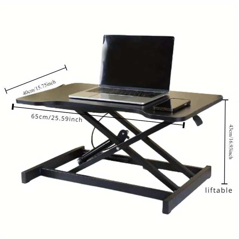 Ultra Slim Adjustable Standing Desk Riser Compact Sit Stand Converter