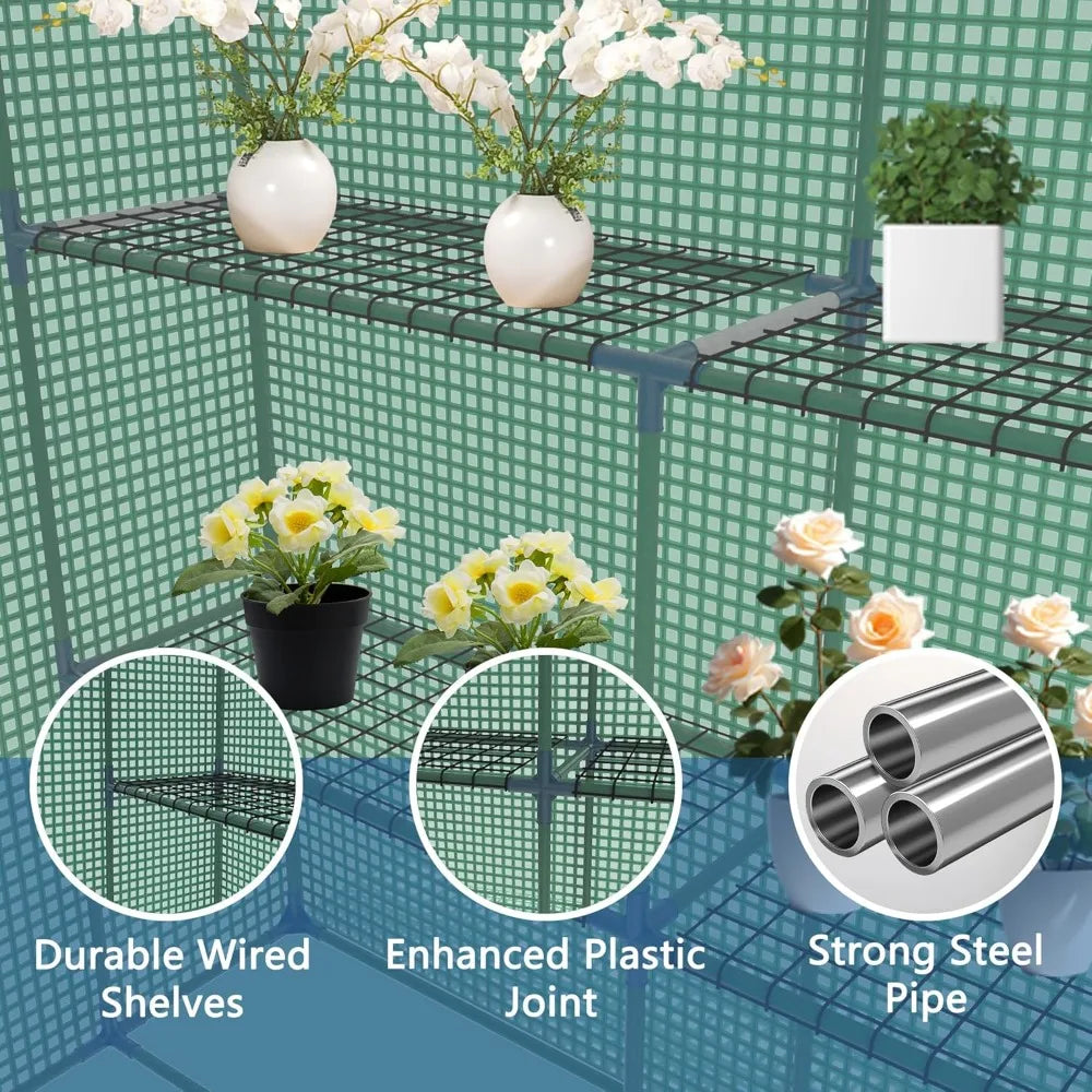 Heavy Duty Greenhouse Walk-in Outdoor Large Tunnel with Irrigation System