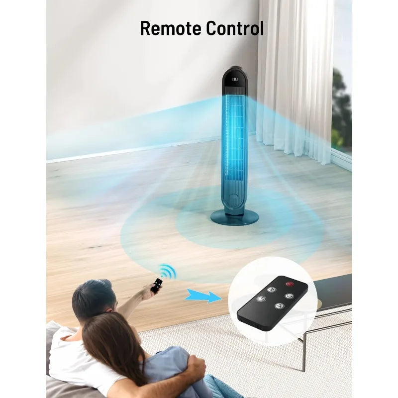 Ljustra Tower Fan for Home 36 inch Oscillating Remote Control Quiet Fan