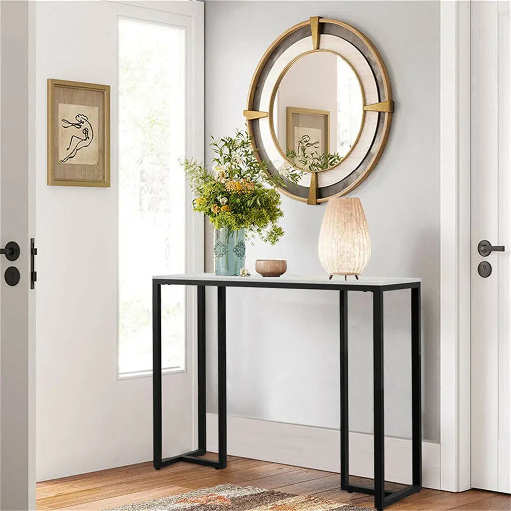 Ljustra Modern Console Table Entryway Foyer Marble Sofa Table