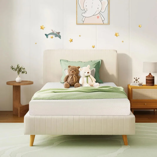 Ljustra Twin 5 Inch Green Tea Memory Foam Mattress Bed in a Box