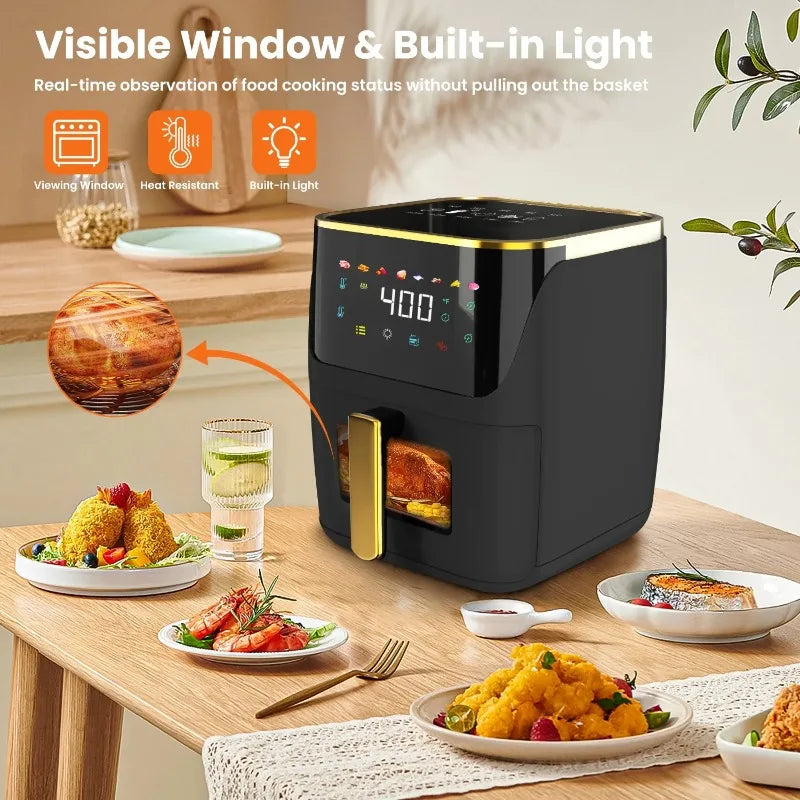 Ljustra 8.5 QT Smart Air Fryer 8 in 1 Touch Screen Healthy Cooking