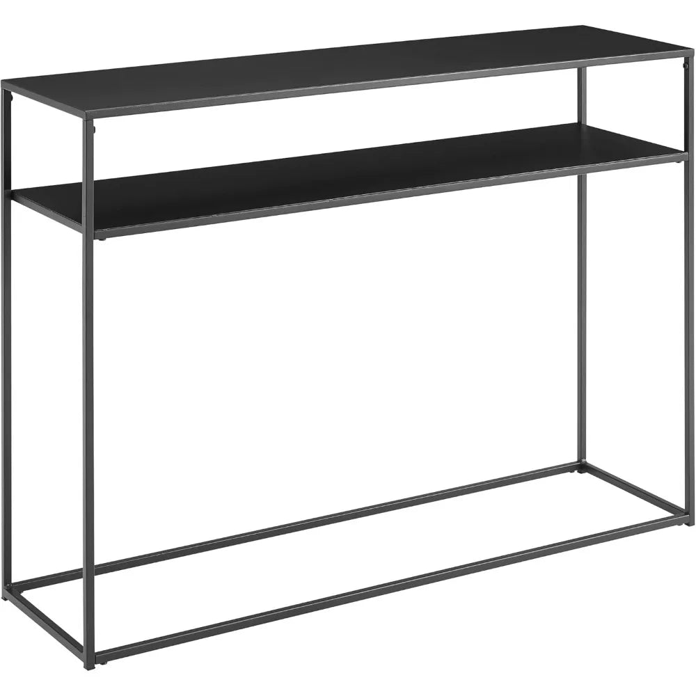 Braxton Sofa Console Table Modern Entryway Living Room Storage Shelf