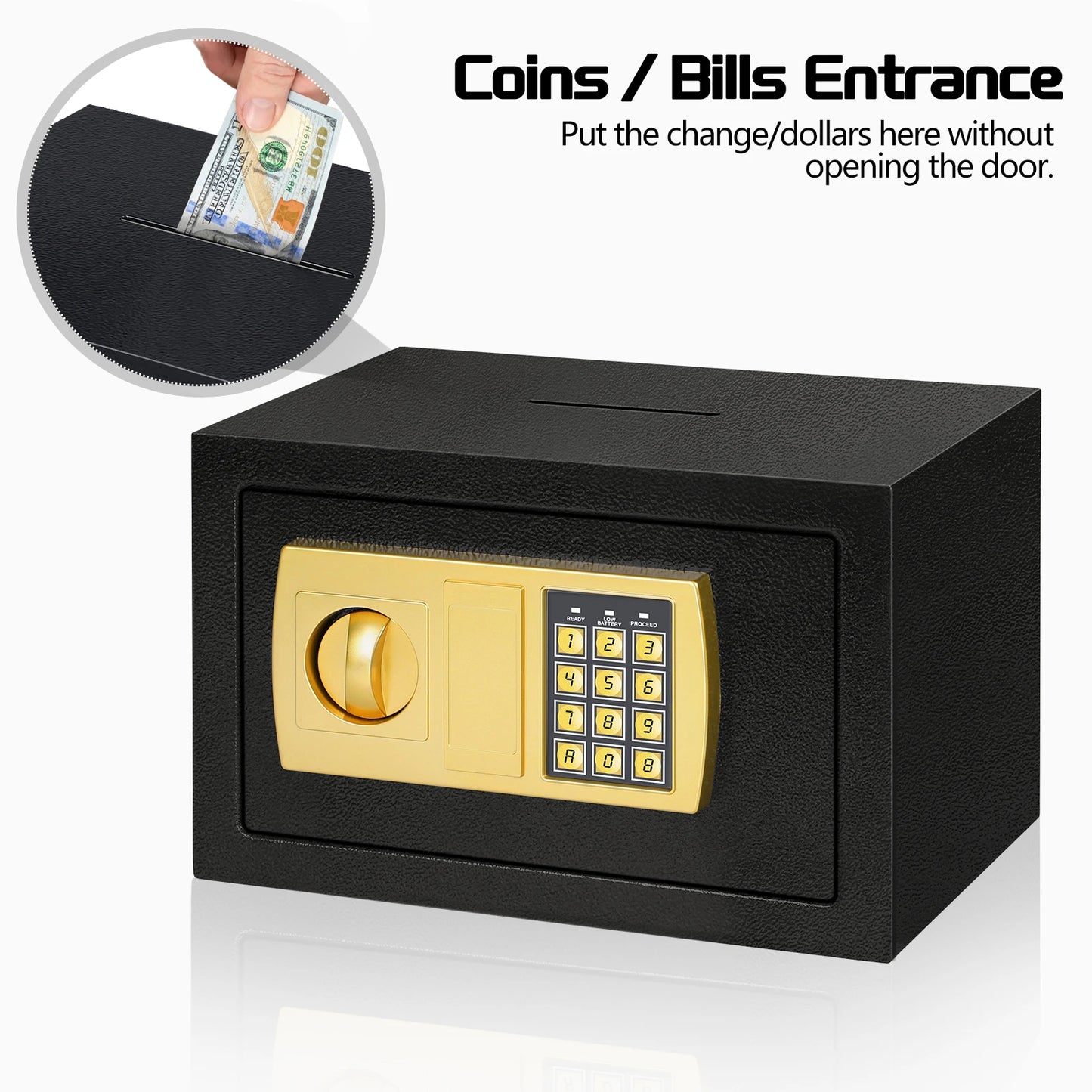 Digital All Steel Security Safe with Electronic Keypad Lock Anti-Theft