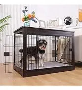 Cozy Wooden Indoor Dog House for Small Dogs and Cats with Air Vents