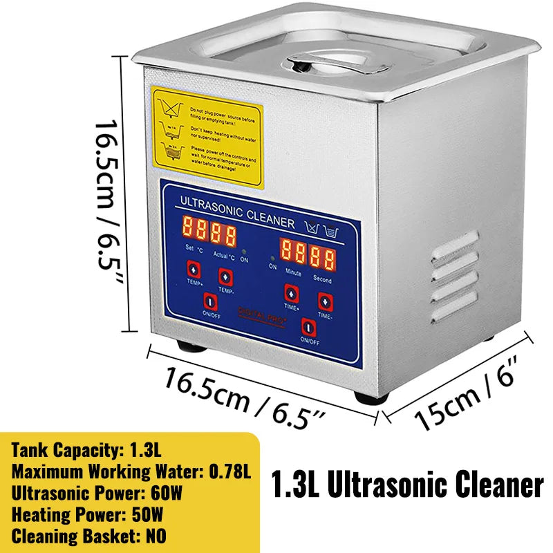 **** Ljustra Ultrasonic Cleaner 1.3-30L Powerful Digital Jewelry Washing Machine