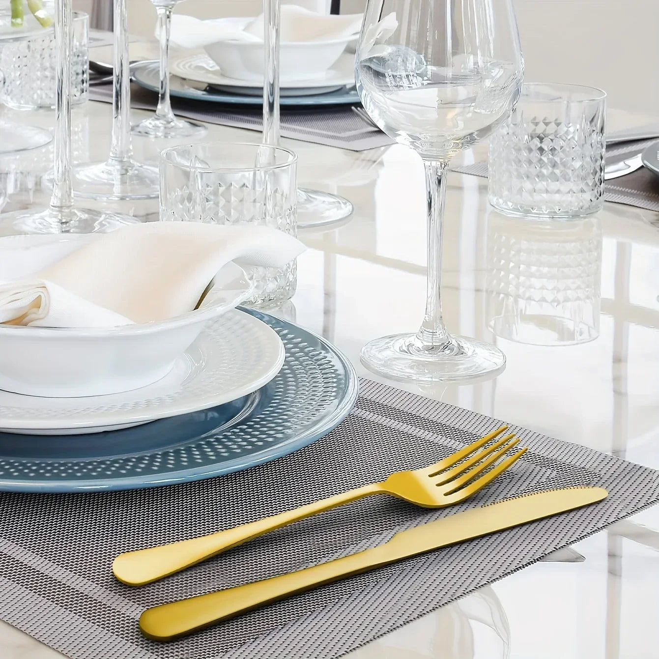 Stainless Steel Western Steak Set 48 Pieces Flatware Kitchen Tableware