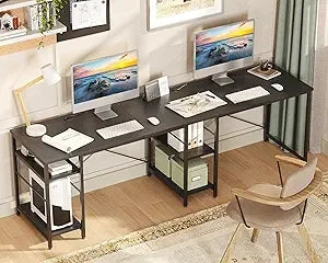 L Shaped Desk Reversible Corner Computer Desk for Home Office Large Writing