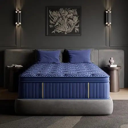 Ljustra Queen Mattress 14 Inch Medium Hybrid Memory Foam Pocket Spring