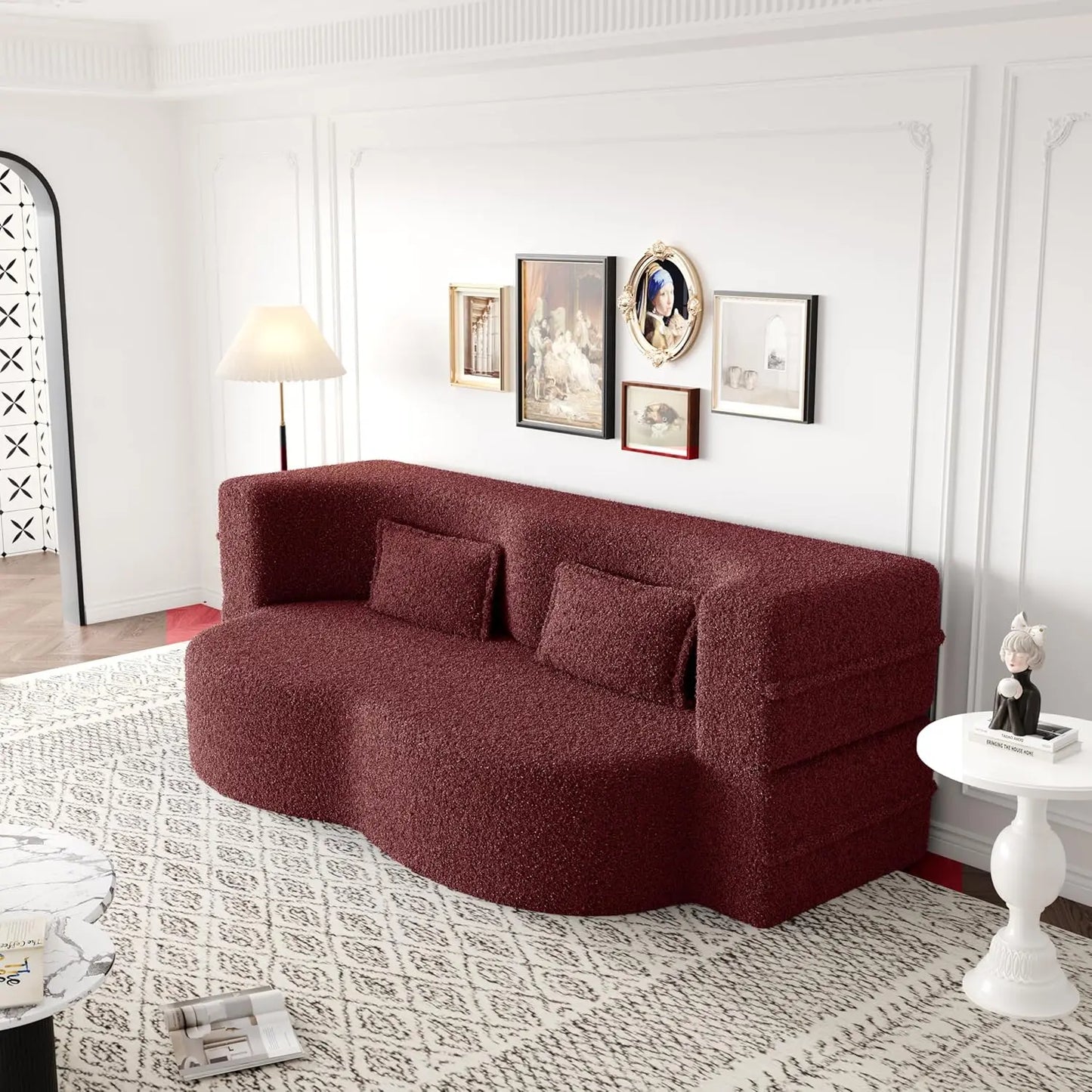 Ljustra Convertible Folding Sofa Bed Memory Foam Sleeper Couch