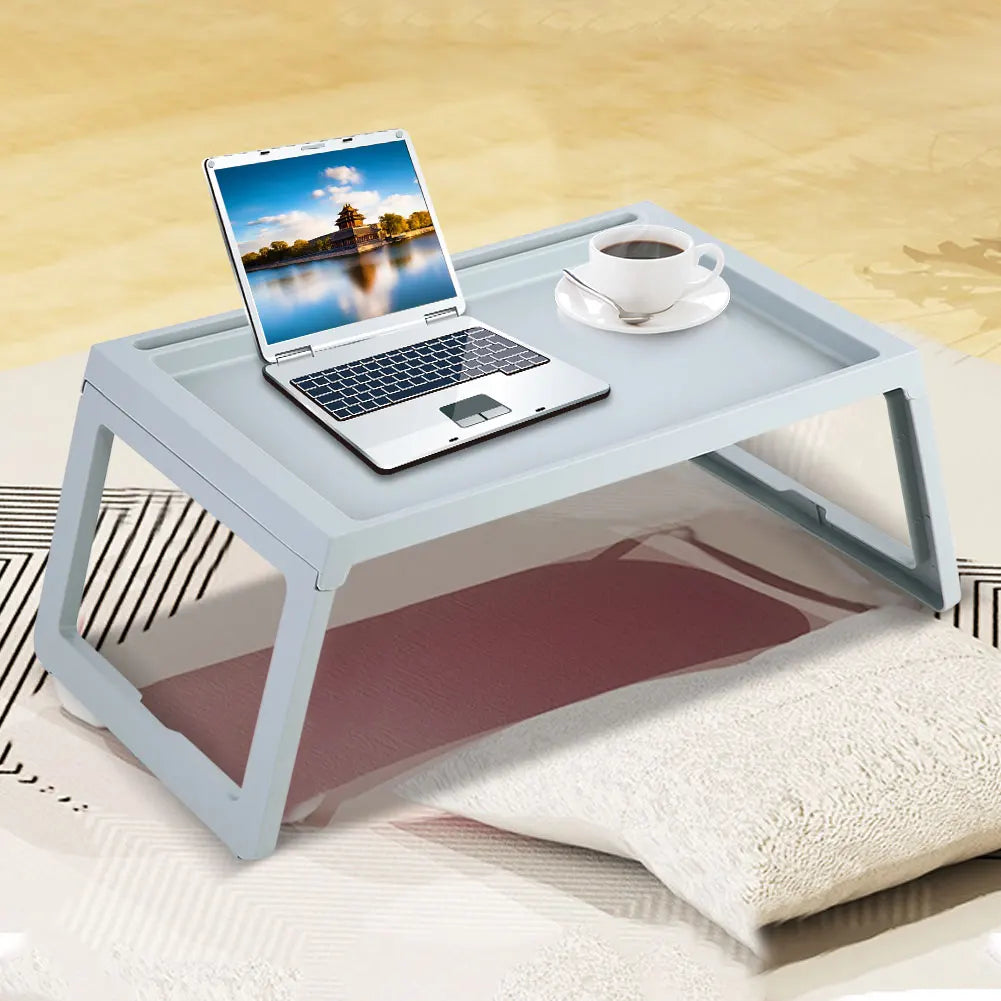 Foldable Desk Bed Table Laptop Holder Portable Serving Tray Tray