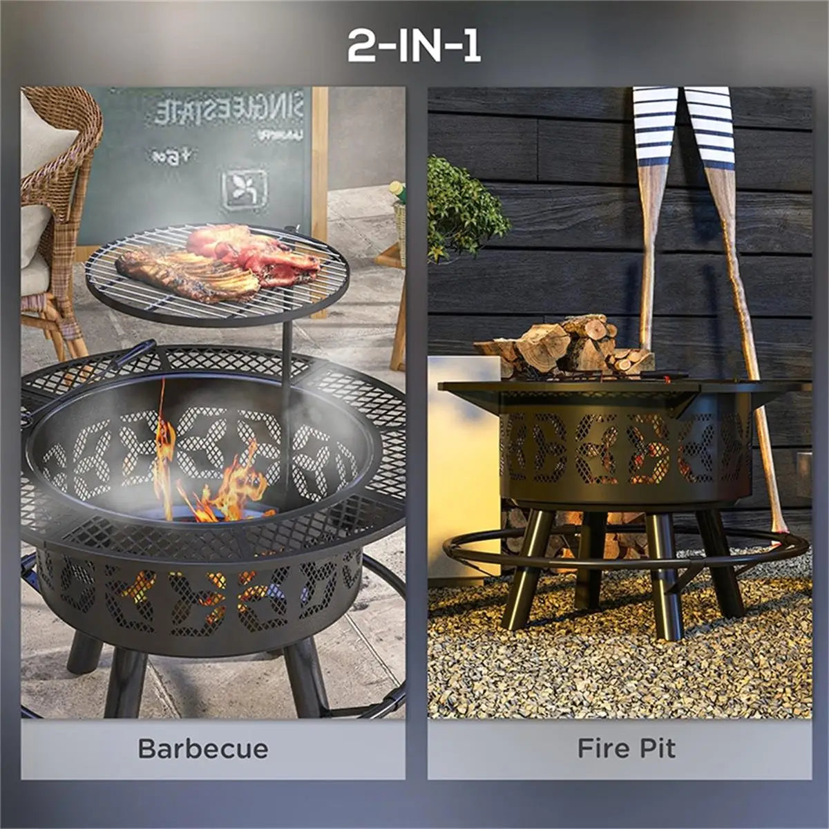 Portable Outdoor Fire Pit for Camping and Backyard Gatherings