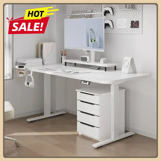 Adjustable Electric Standing Desk Sit Stand Home Office Workstation 63x24