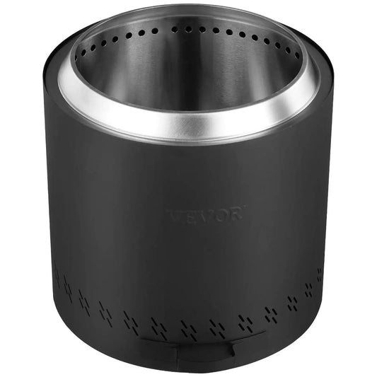 Smokeless Fire Pit Wood Burning Stainless Steel Outdoor Bonfire 15.8in