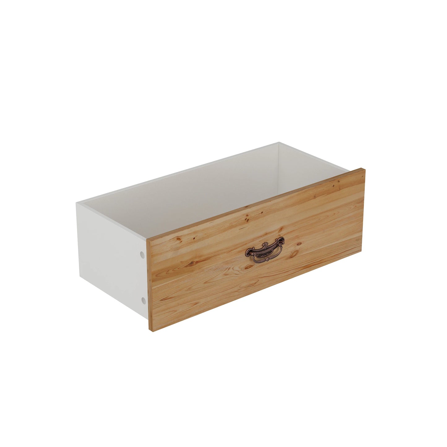 Ljustra Glass Display Cabinet 3 Shelves Drawer Modern Bookcase Storage