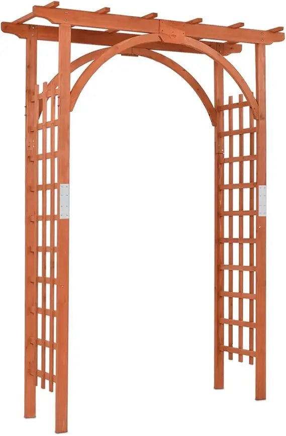 Wood Arbor Arch Garden Trellis Pergola for Climbing Plants Weddings